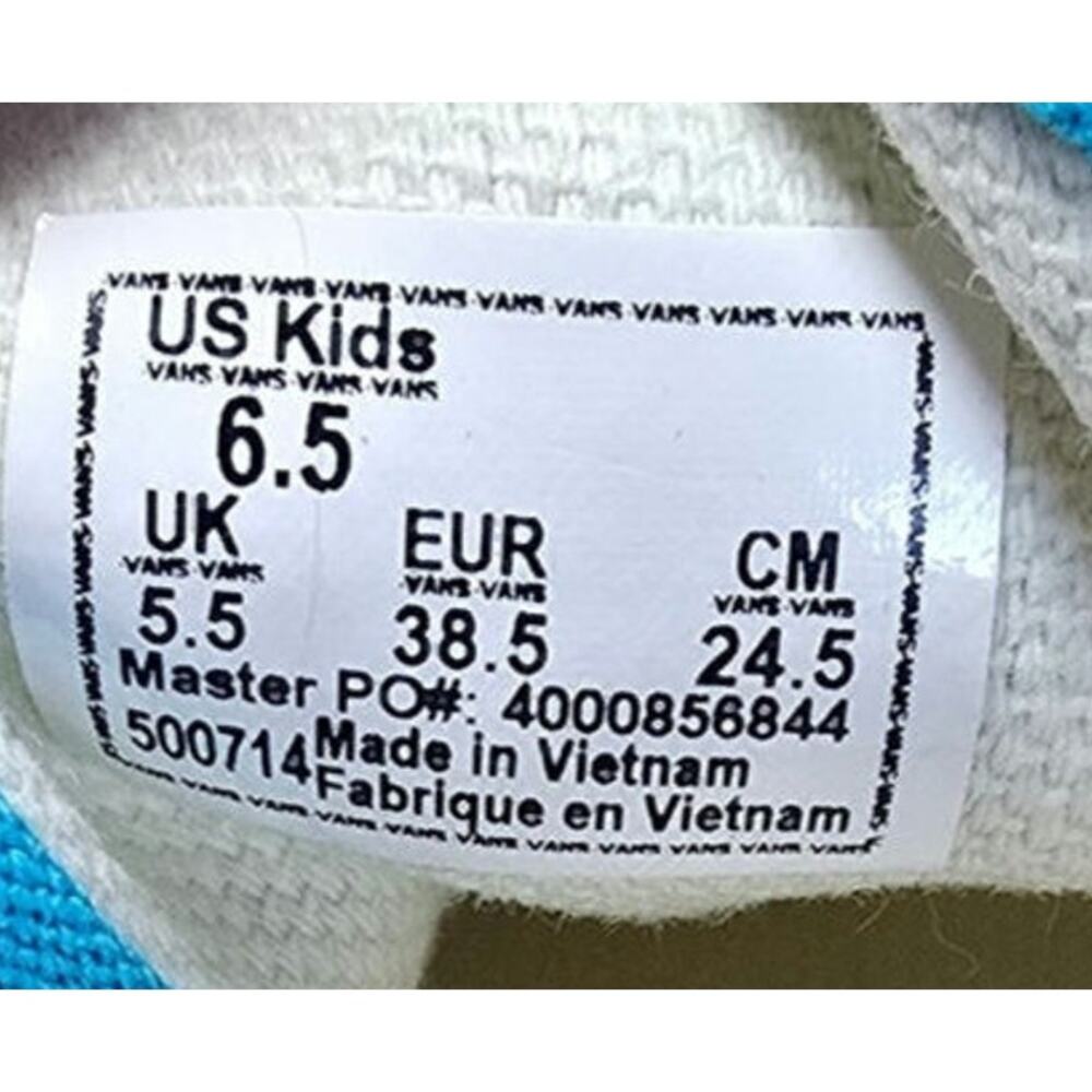 Brand New Vintage Vans Blue Checkerboard with Box Youth/Mens 6.5, Womens Size 8 - Picture 6 of 7